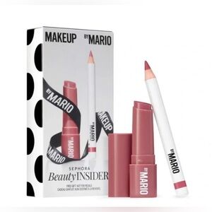 Sephora Makeup by Mario Birthday Gift Set with Lip Serum and Lip Pencil New Box